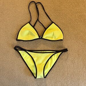 Victoria’s Secret Scuba Triangle Bikini with Black Trim